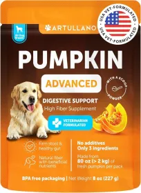Pumpkin Powder For Dogs Digestive Support 8 OZ Fiber Supplement For Constipation For Gut Balance Healthy Skin Digestion Gla (Option: Artullano)